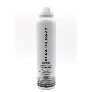 Keratherapy Keratin Infused Fiber Hair Thickener Spray Root Color Medium Brown